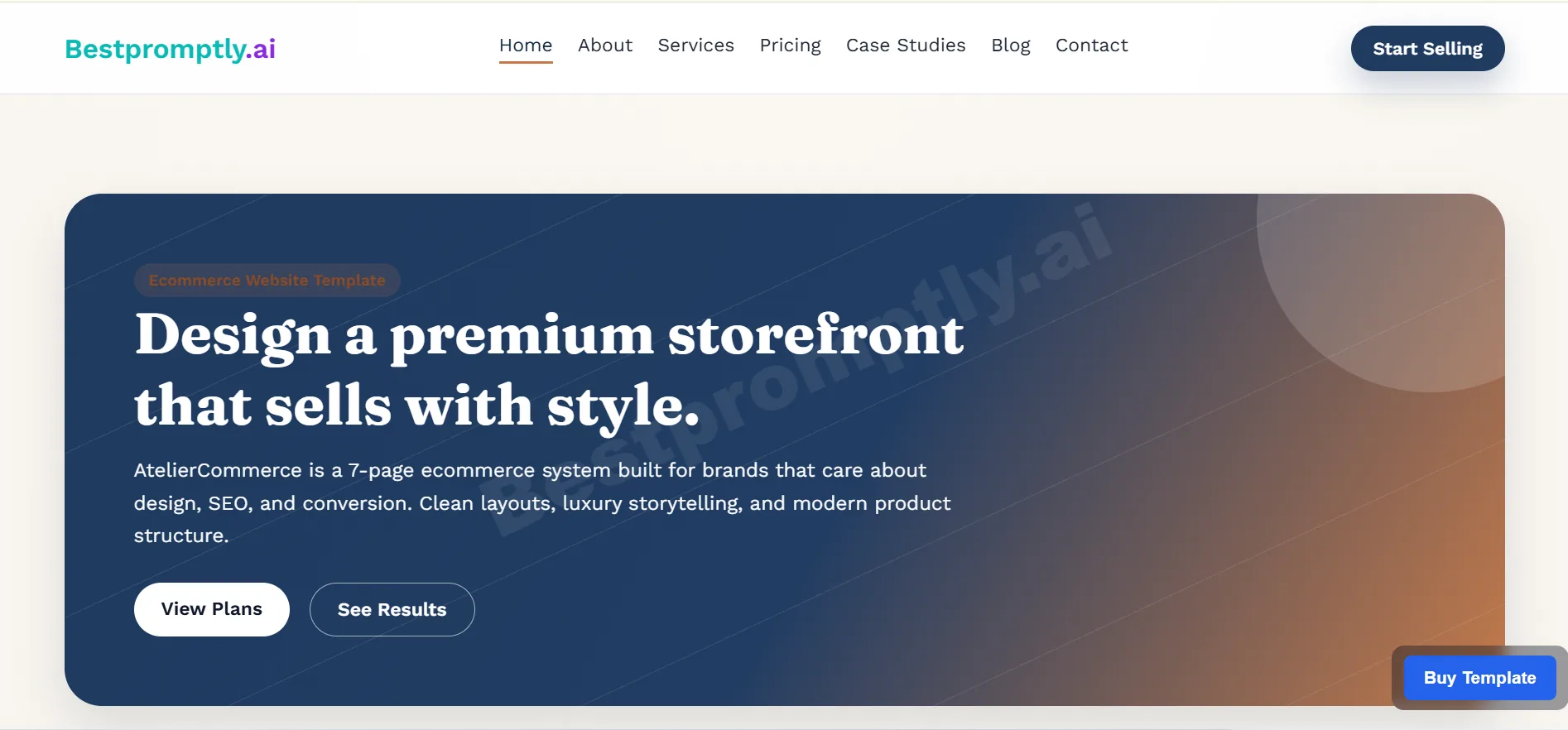 Ateliercommerce template preview image