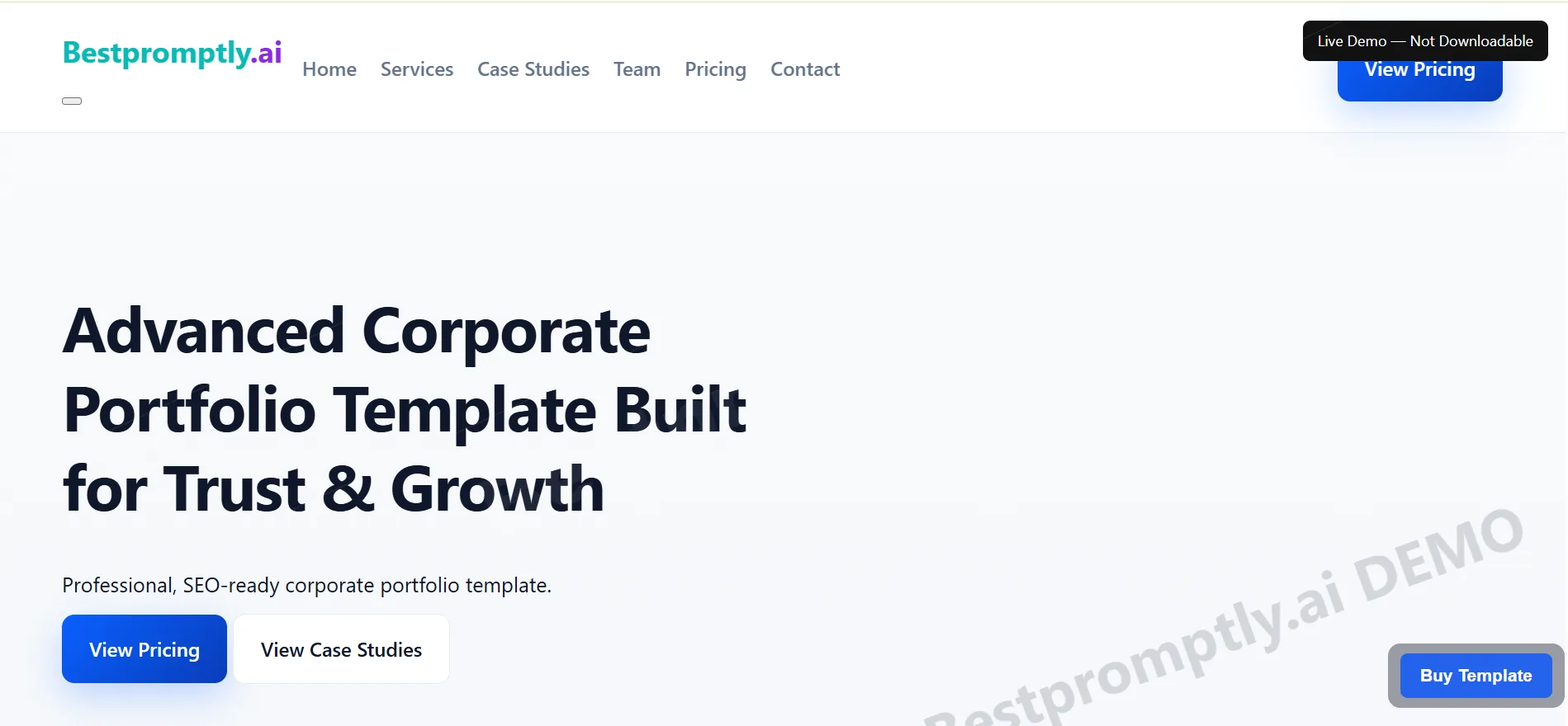 Corporate Portfolio template preview image