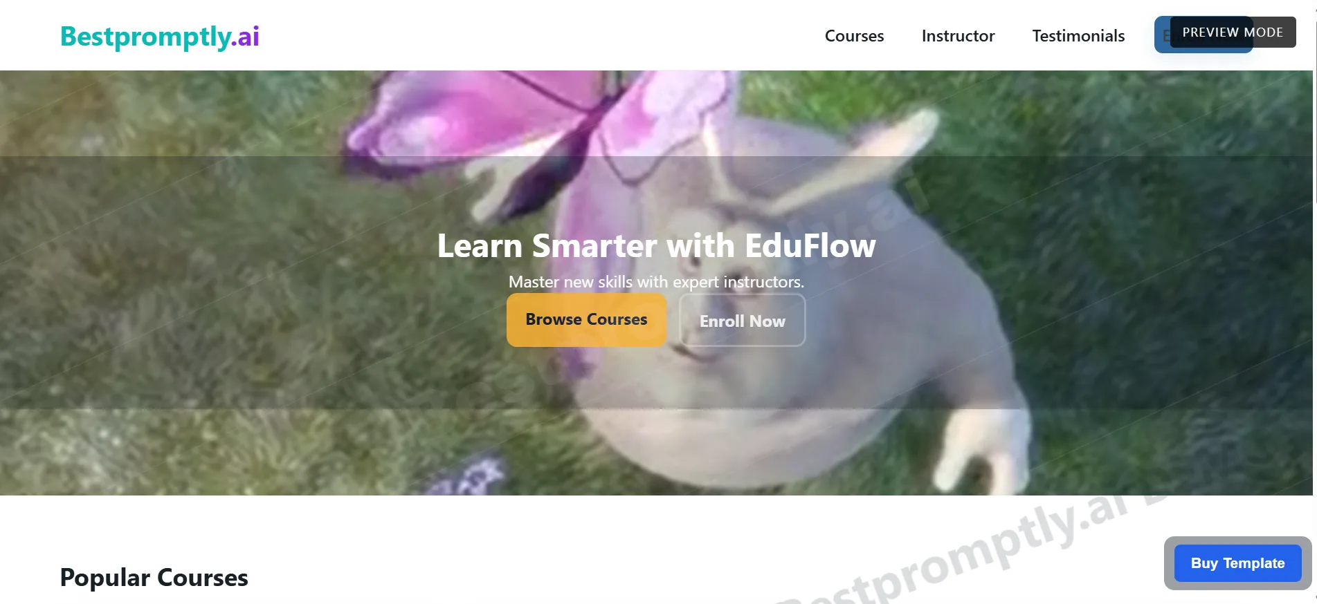 Eduflow template preview image