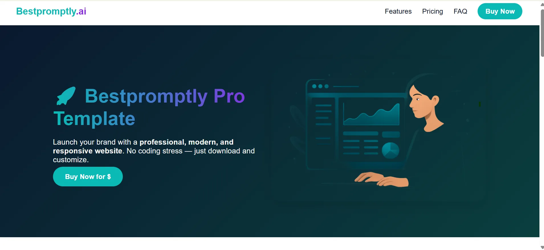 Landing template preview image