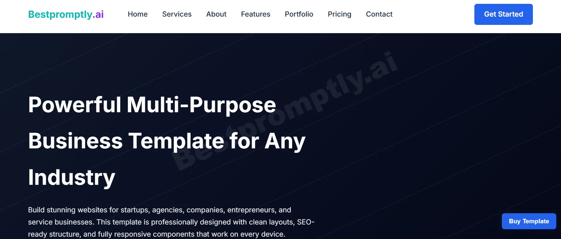 Multi Purpose Business Template template preview image